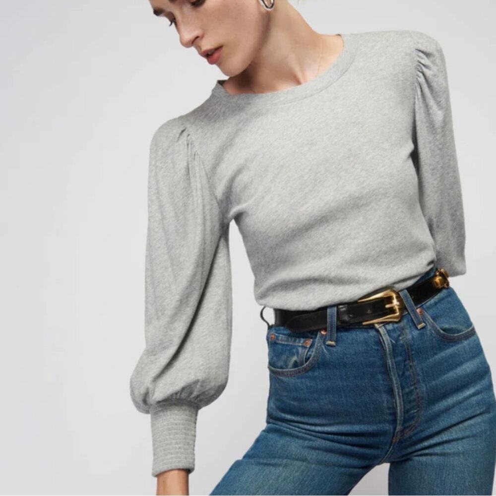 Nation LTD Gray Long Sleeve Top